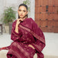 03 Piece Unstitched Pashmina Printed