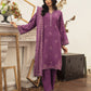 03 Piece Stitched Textured Pearl Printed Marina