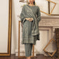 03 Piece Stitched Textured Pearl Printed Marina