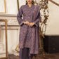 03 Piece Stitched Textured Pearl Printed Marina