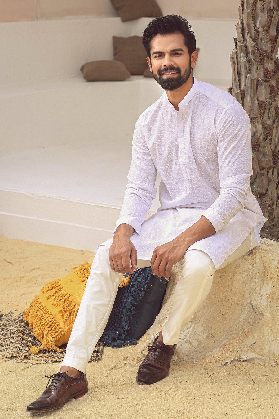 1PC STITCHED WHITE KURTA IST-70