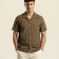 EMBROIDERED CAMP COLLAR SHIRT