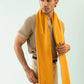Cashmere Stole - Marigold Yellow