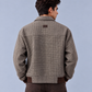 HARRINGTON CHECK JACKET - Brown