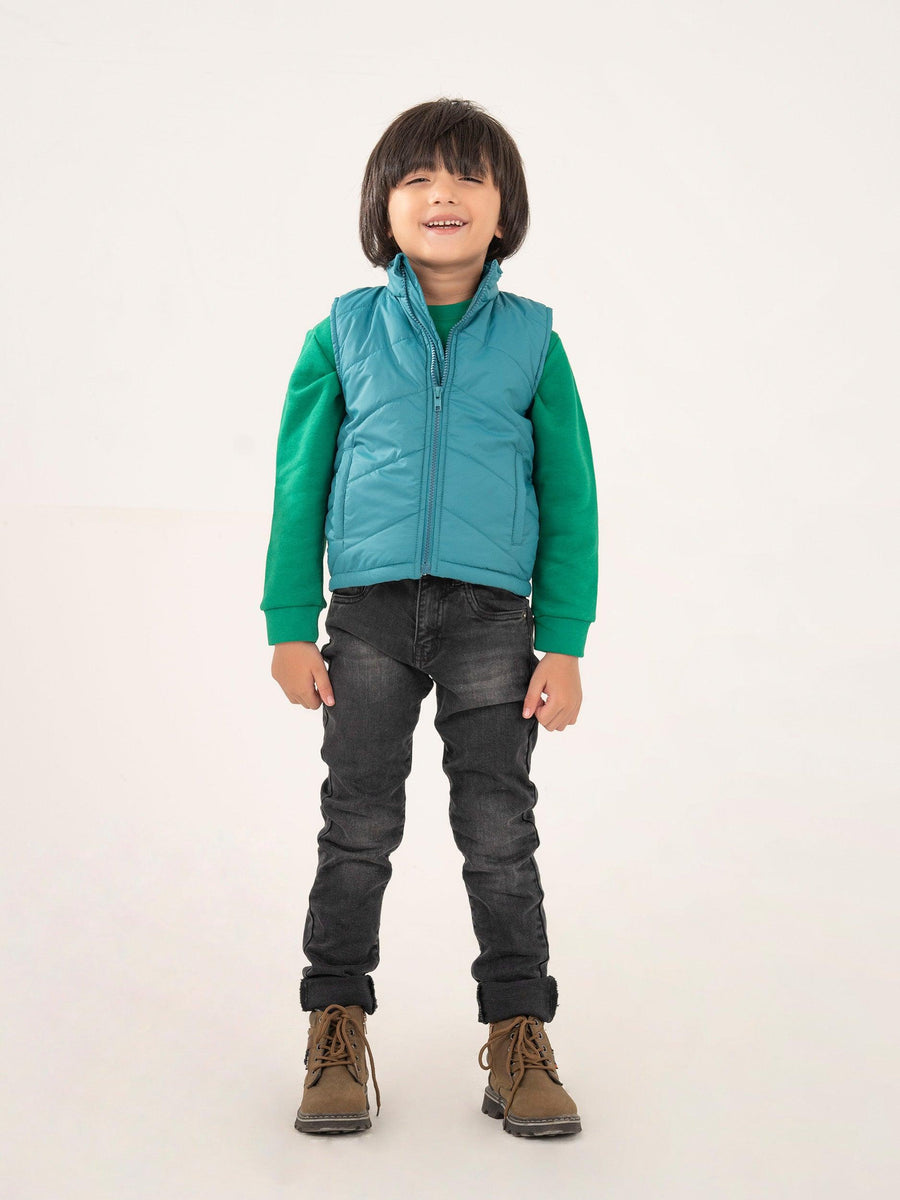 BOYS DEEP BLUE PARACHUTE JACKET