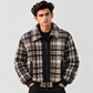 HERITAGE CHECK AVIATOR JACKET - Black