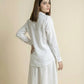 LINEN INVERTED PLEAT TOP