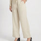 LINEN PLEATED CULOTTE