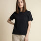 CHECKERED CREW NECK TEE