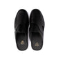 Black Leather Mules - PMC16
