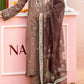 NUSLD3097 Dobby Embroidered Lawn Suit - Unstitched 3Pc