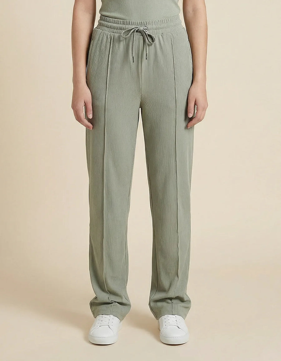 RIBBED WIDE BOTTOM TROUSER