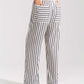 STRIPPED WIDE LEG TROUSERS