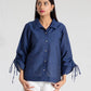 DRAWSTRING SLEEVE SHIRT