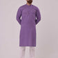 LIGHT PURPLE COTTON KURTA