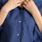 DRAWSTRING SLEEVE SHIRT