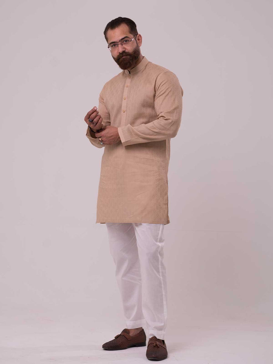 CLASSIC BROWN CASUAL KURTA