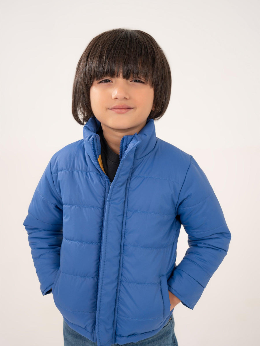BOYS BLUE PARACHUTE JACKET