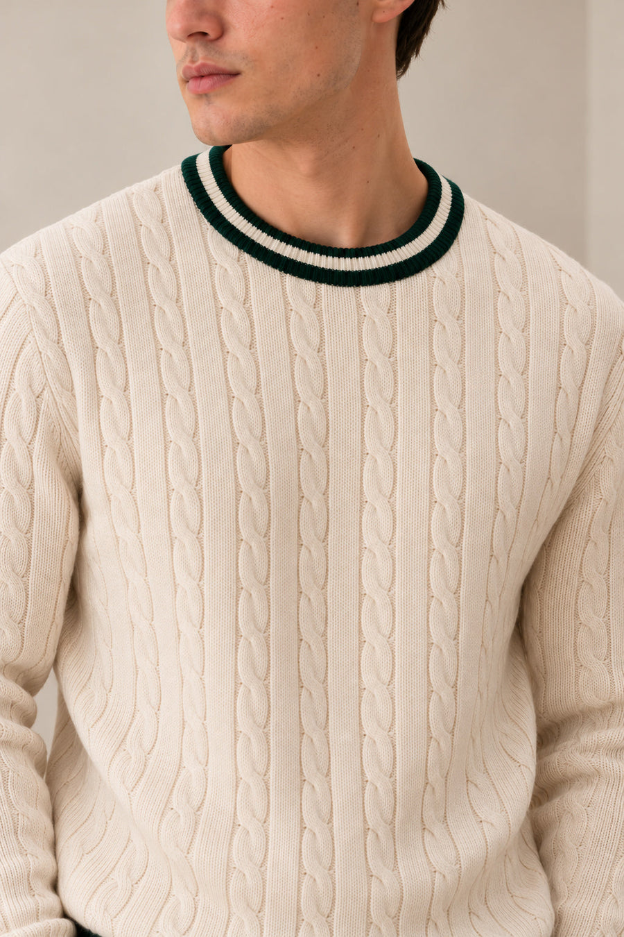 Off White Baseball Sweater