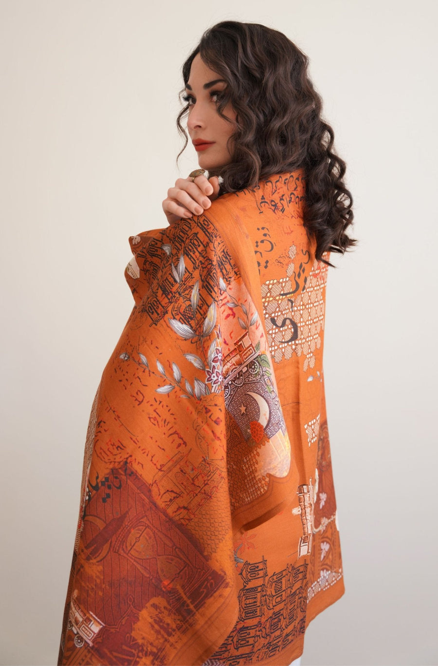 Khat-Nama Odhni - Rust