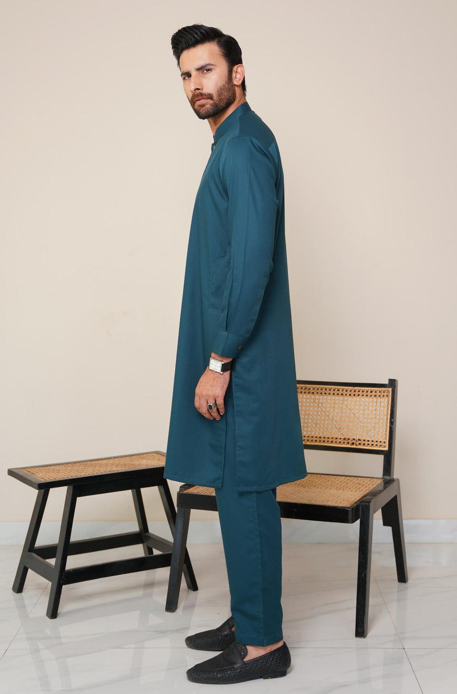 Deep Teal - Sherwani (Men)