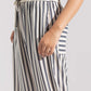 STRIPPED WIDE LEG TROUSERS