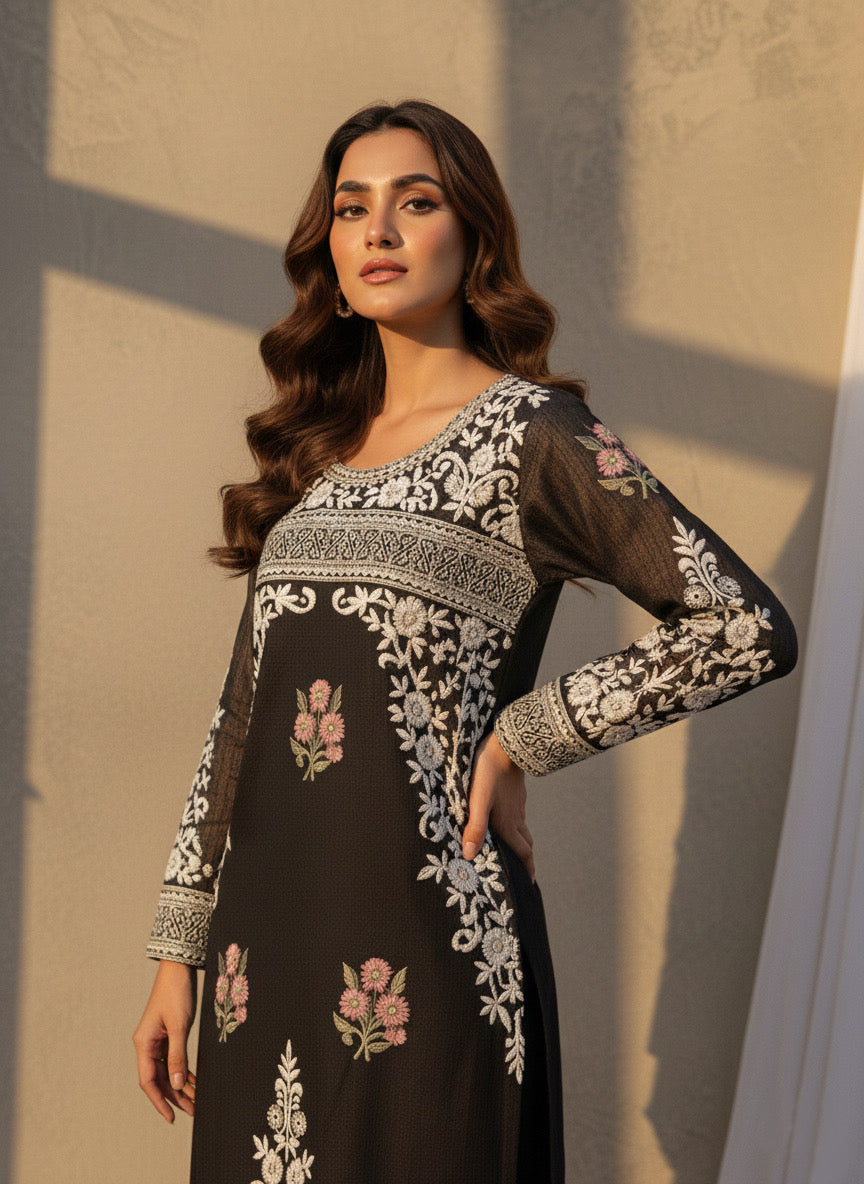 Black Floral Ari