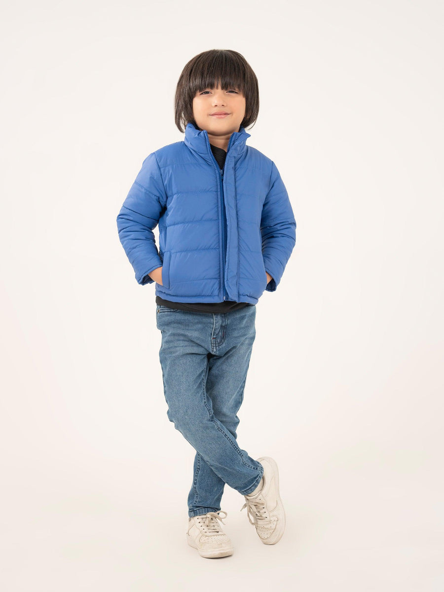 BOYS BLUE PARACHUTE JACKET