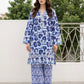 02 Piece Ready To Wear Printed Embroidered Shirt & Trouser