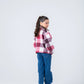 Girls Rosy Grid Flannel Jacket