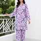 02 Piece Ready To Wear Printed Embroidered Shirt & Trouser