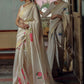Roop Saree - Beige & Blue