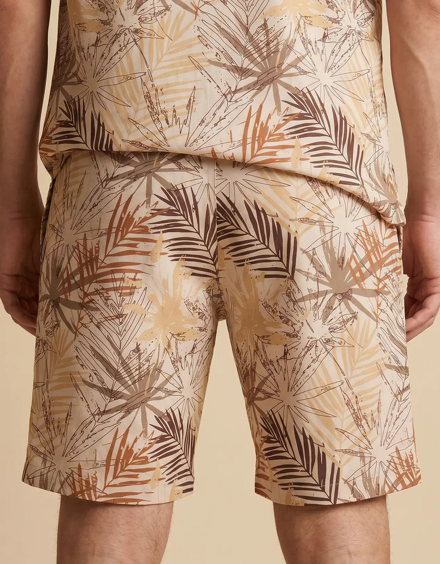 MEN'S PRINTED COTTON SHORTS