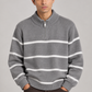 ASTOR HALF-ZIP KNIT - Grey