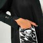 POPLIN PRINTED POCKET OVERSHIRT