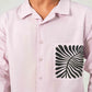 POPLIN PRINTED POCKET SHIRT