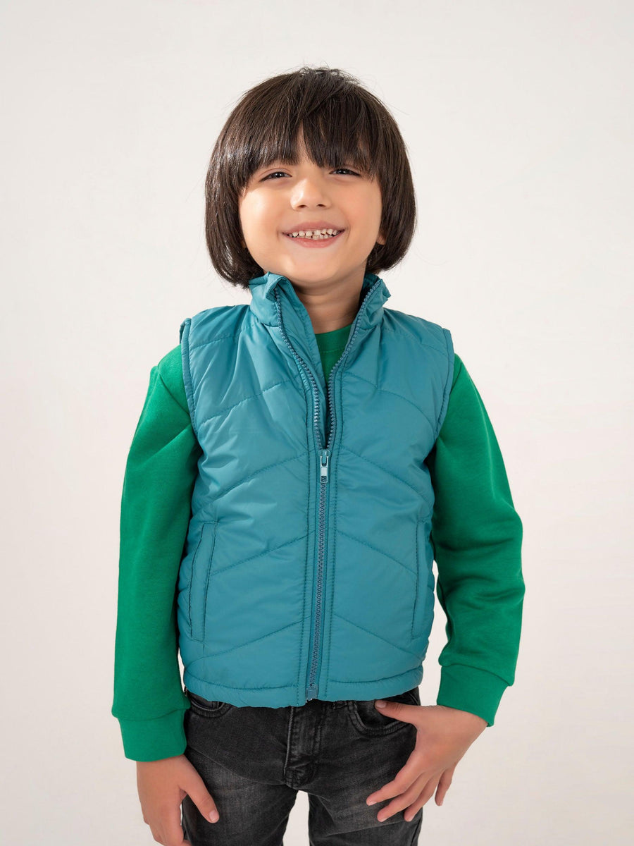 BOYS DEEP BLUE PARACHUTE JACKET