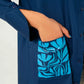 POPLIN PRINTED POCKET OVERSHIRT