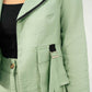 TEXTURED CROPPED CARGO BLAZER