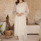 03 Piece Ready to wear  Embroidered Chiffon