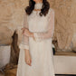 03 Piece Ready to wear  Embroidered Chiffon