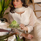 03 Piece Ready to wear  Embroidered Chiffon