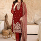03 Piece Ready to wear  Embroidered Chiffon