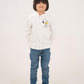 BOYS WHITE FLEECE ZIPPER