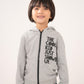 BOYS GRAY TERRY ZIPPER
