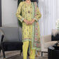 03 Piece Unstitched Printed Lawn