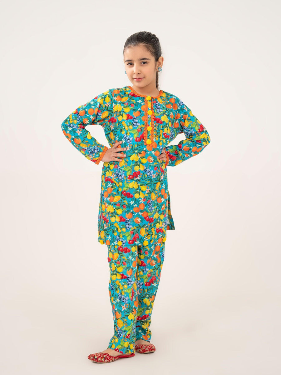 GIRLS KHADDAR SHIRT & TROUSER