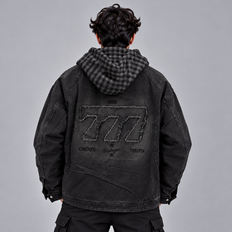 SHERPA UTILITY JACKET - BLACK