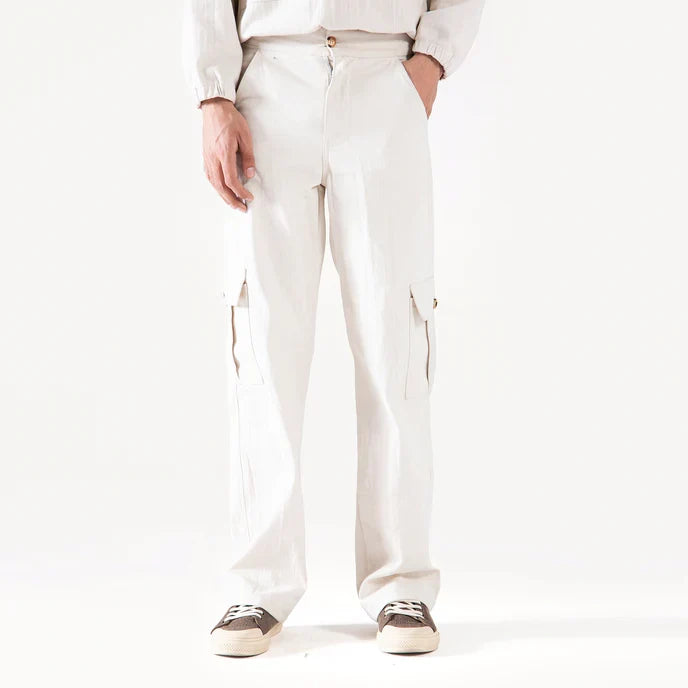 CANVAS LOOSE CARGO PANTS