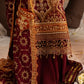 naaz-e-jahan Tussel Silk Mehroon 4Pc suit SJ-1074-S